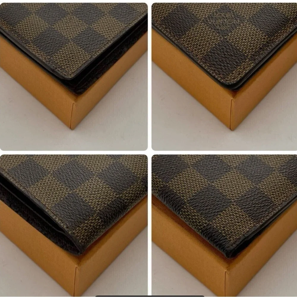 Preloved in excellent condition Louis Vuitton Brown Checkered Wallet